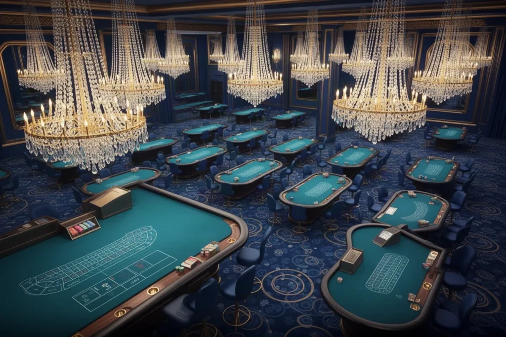 Ảnh minh hoạ sảnh casino cho mục tổng quan casino NEW88