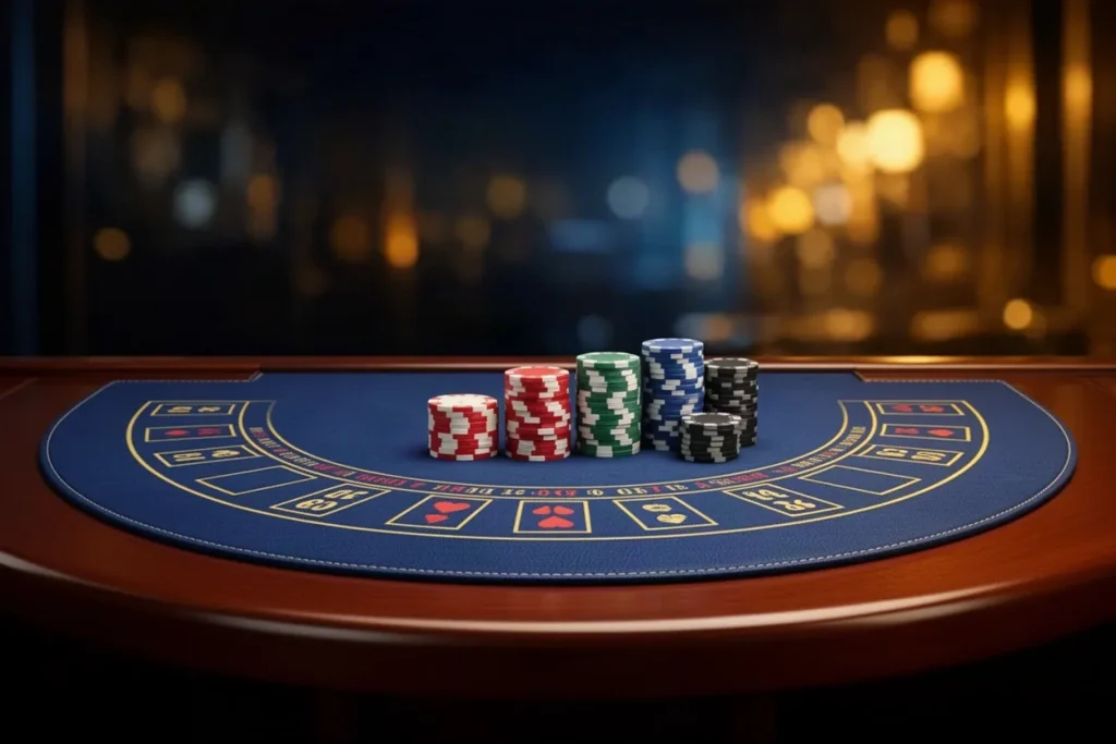 Ảnh minh hoạ thảm chia bài cho mục luật chơi casino NEW88